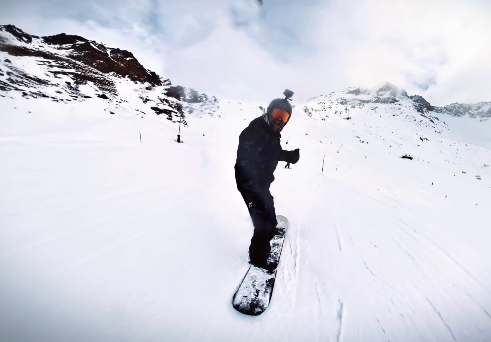 Dettaglio attrezzatura snowboard